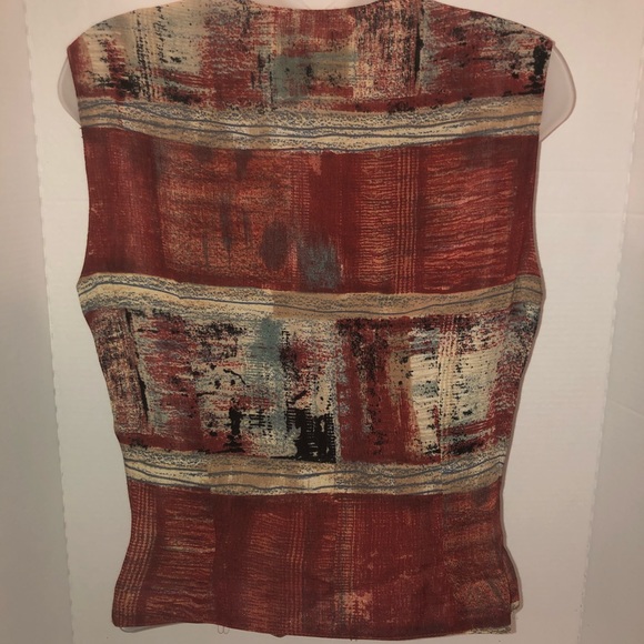 Vintage Platinum vest double breasted w/6 buttons - Picture 4 of 10